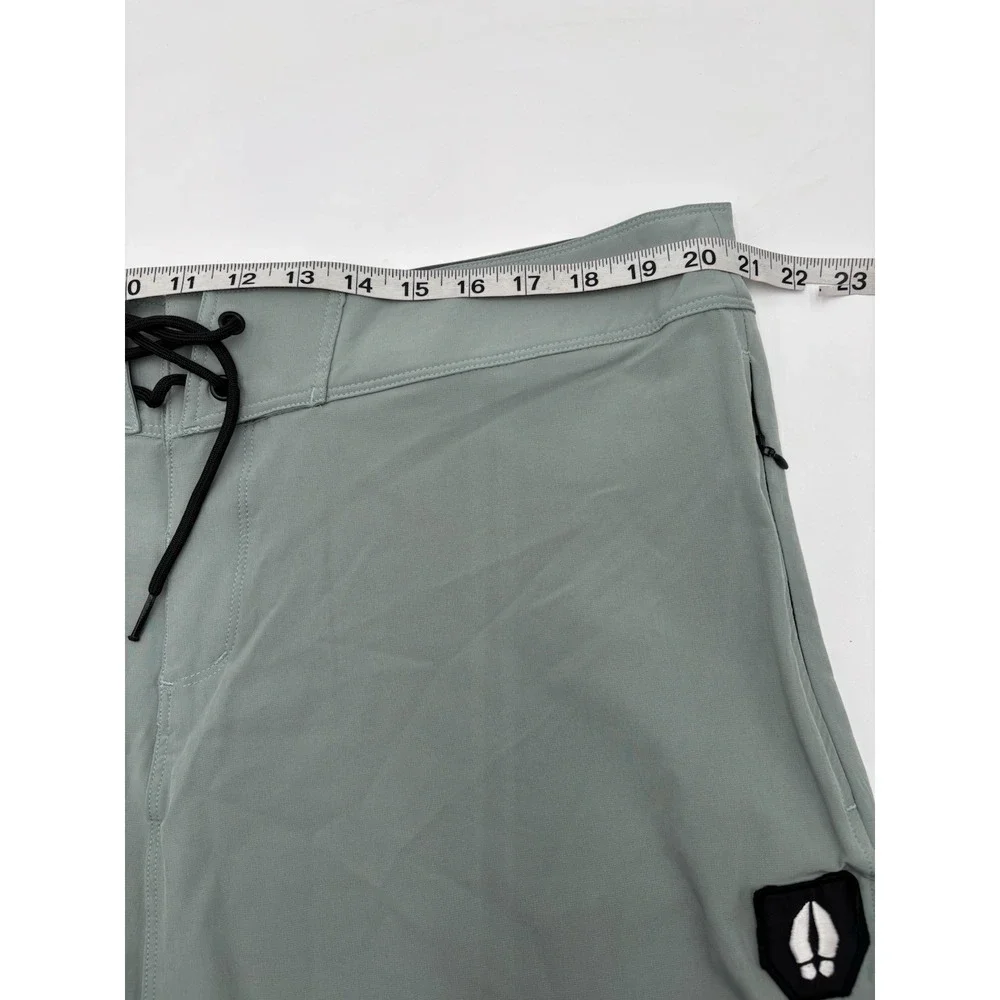 Bearded Goat Men's Hybrid Board Shorts Size 38 Gray Stretch Surf Swim Casua‎